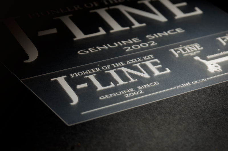 J-LINE ステッカー ホワイト